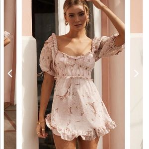 Milkmaid puff sleeve dress